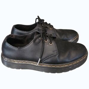 Dr. Martens Zavala Lo Men's 6 EU38 Black Leather Oxford Shoes 3-Eyes Lace up